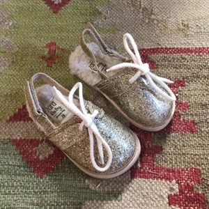 Zara Glitter Shoes, EU 20 US 4.5